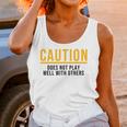 Introverted Does Not Play Well Competitive Athletic Unisex Tank Top Introverted Does Not Play Well Competitive Athletic Unisex Tank Top