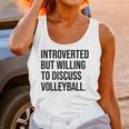 Introverted Volleyball Player Volleyball Introvert Unisex Tank Top Introverted Volleyball Player Volleyball Introvert Unisex Tank Top