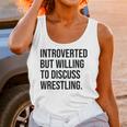 Introverted Wrestler Wrestling Introvert Unisex Tank Top