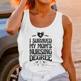 Kids I Survived My Mom's Nursing Degree Nursing School Graduation Unisex Tank Top