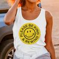 Be Kind Rewind Shirt Retro Nostalgia Sticker 80s 90s Tee Premium Tri-Blend Unisex Tank Top