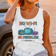 No Wi-Fi No Problem – Retro Dial Up Tech Nostalgia Unisex Tank Top
