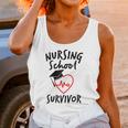 Nursing School Survivor Women Graduation RN Gift Shirt Unisex Tank Top
