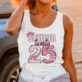 Pink Coquette Bow Senior 2025 Back To School Graduation Girl Unisex Tank Top