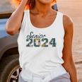 Senior Graduation Class Of 2024 Cute Senior 2024 Flowers Unisex Tank Top
