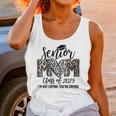 Senior Mom Class Of 2025 Senior Mama 2025 Leopard Graduation Unisex Tank Top