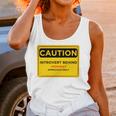 A Simple Yellow Warning Sign For Introvert Unisex Tank Top