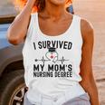 I Survived My Mom's Nursing Degree Nursing School Graduation Unisex Tank Top