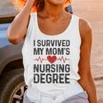I Survived My Mom's Nursing Degree School Graduation Nursing Unisex Tank Top