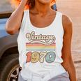 Vintage 1970 Birthday Retro Style 70's Born Nostalgia Outfit Premium Tri-Blend Unisex Tank Top