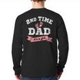 2nd Second Time Dad It's a Girl Gender Reveal Dad Of 2 Kids Long Sleeve T-Shirt Back Print