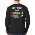 3rd Time Dad Mom Waiting For Player 5 Baby 3 Announcement Long Sleeve T-Shirt Back Print