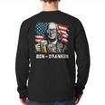 4th Of July Franklin Ben Drankin American Dad Men Women Long Sleeve T-Shirt Back Print