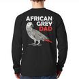African Grey Parrot Dad Congo Bird Father Long Sleeve T-Shirt Back Print