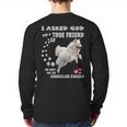 American Eskimo Dog Mom Eskie Dad Art Eskie Lover Quote Long Sleeve T-Shirt Back Print