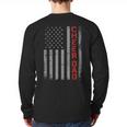 American Flag Cheer Dad Vintage Patriotic Father Cheerleader Long Sleeve T-Shirt Back Print American Flag Cheer Dad Vintage Patriotic Father Cheerleader Long Sleeve T-Shirt Back Print