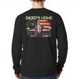 American Flag Trump 2024 Daddy's Home We The People Long Sleeve T-Shirt Back Print