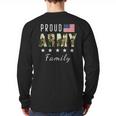 Army Graduation Proud Military Family Mom Dad Brother Sister Long Sleeve T-Shirt Back Print
