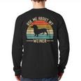 Ask Me About My Weiner Dachshund Dad Long Sleeve T-Shirt Back Print