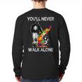 Autism Dad Support Alone Puzzle You'Ll Never Walk Long Sleeve T-Shirt Back Print