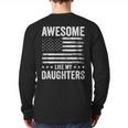 Awesome Like My Daughters Men Fathers Day Dad Long Sleeve T-Shirt Back Print