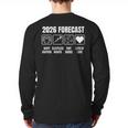 Baby Coming Soon 2026 Forecast Baby Shower New Dad Mom Long Sleeve T-Shirt Back Print