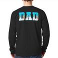 Baseball Dad Ice Cream Drip Happy Fathers Day Long Sleeve T-Shirt Back Print