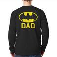 Batman Bat Dad Long Sleeve T-Shirt Back Print