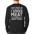 BBQ Grilling Dad Smoking Meat Barbecue Pun Pit Master Father Long Sleeve T-Shirt Back Print BBQ Grilling Dad Smoking Meat Barbecue Pun Pit Master Father Long Sleeve T-Shirt Back Print