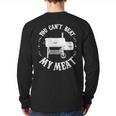 BBQ Pit Reverse Flow Smoker Accessory Dad Grill Long Sleeve T-Shirt Back Print