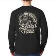 Bearded Dad Daddy Papa Father’s Day Resting Beard Face Long Sleeve T-Shirt Back Print