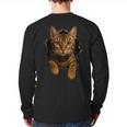 Bengal Cat Lover Animal Pet Bengal Cat Owner Mom Cat Dad Cat Men Women Kids Long Sleeve T-Shirt Back Print