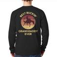 Best Buckin' Granddaddy Western Rodeo Cowboy Bucking Horse Long Sleeve T-Shirt Back Print