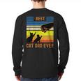 Best Cat Dad Ever Fist Bump For Fur Daddies Men Women Girls Kids Long Sleeve T-Shirt Back Print