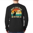 Best Cat Dad Ever Cat Lover Kitten Owner Kitty Long Sleeve T-Shirt Back Print