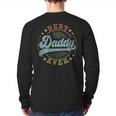 Best Daddy Ever Father's Day Daddy Vintage Emblem Long Sleeve T-Shirt Back Print Best Daddy Ever Father's Day Daddy Vintage Emblem Long Sleeve T-Shirt Back Print