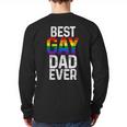Best Gay Dad Ever LGBTQ Long Sleeve T-Shirt Back Print