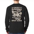 Best Sphynx Cat Dad Ever Apparel For Animal Lover Men Women Long Sleeve T-Shirt Back Print