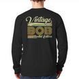 Bob Name Vintage Bob Father's Day Dad Bob Long Sleeve T-Shirt Back Print
