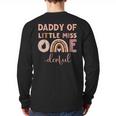 Boho Daddy Of Miss Onederful 1st Birthday Girl Cute Small Long Sleeve T-Shirt Back Print