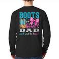 Boots Or Bows Dad Loves You Gender Reveal Party Long Sleeve T-Shirt Back Print