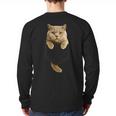 British Shorthair Cat Pocket Cat Mom Cat Dad Cat Lover Long Sleeve T-Shirt Back Print British Shorthair Cat Pocket Cat Mom Cat Dad Cat Lover Long Sleeve T-Shirt Back Print