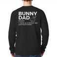 Bunny Dad Definition Rabbit Lover Long Sleeve T-Shirt Back Print