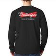Buttwiper New Dad Beer Inspired Diaper Shower Long Sleeve T-Shirt Back Print