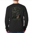 Camo Deer American Flag Graphic Hunting Men Dad Boys Long Sleeve T-Shirt Back Print Camo Deer American Flag Graphic Hunting Men Dad Boys Long Sleeve T-Shirt Back Print