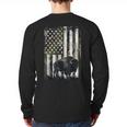 Camo USA Flag Bison Camouflage Hunting Wildlife Hunter Dad Long Sleeve T-Shirt Back Print Camo USA Flag Bison Camouflage Hunting Wildlife Hunter Dad Long Sleeve T-Shirt Back Print