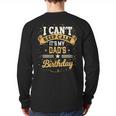 I Can't Keep Calm It's My Dad Birthday Long Sleeve T-Shirt Back Print