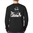 Cat Dad Life The Catfather Fathers Day Vintage Long Sleeve T-Shirt Back Print Cat Dad Life The Catfather Fathers Day Vintage Long Sleeve T-Shirt Back Print