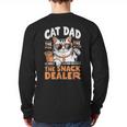 Cat Dad The Man The Myth The Snack Dealer Long Sleeve T-Shirt Back Print
