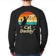 Cat Daddy Vintage Cat Lover Cat Dad Fathers Day Long Sleeve T-Shirt Back Print Cat Daddy Vintage Cat Lover Cat Dad Fathers Day Long Sleeve T-Shirt Back Print